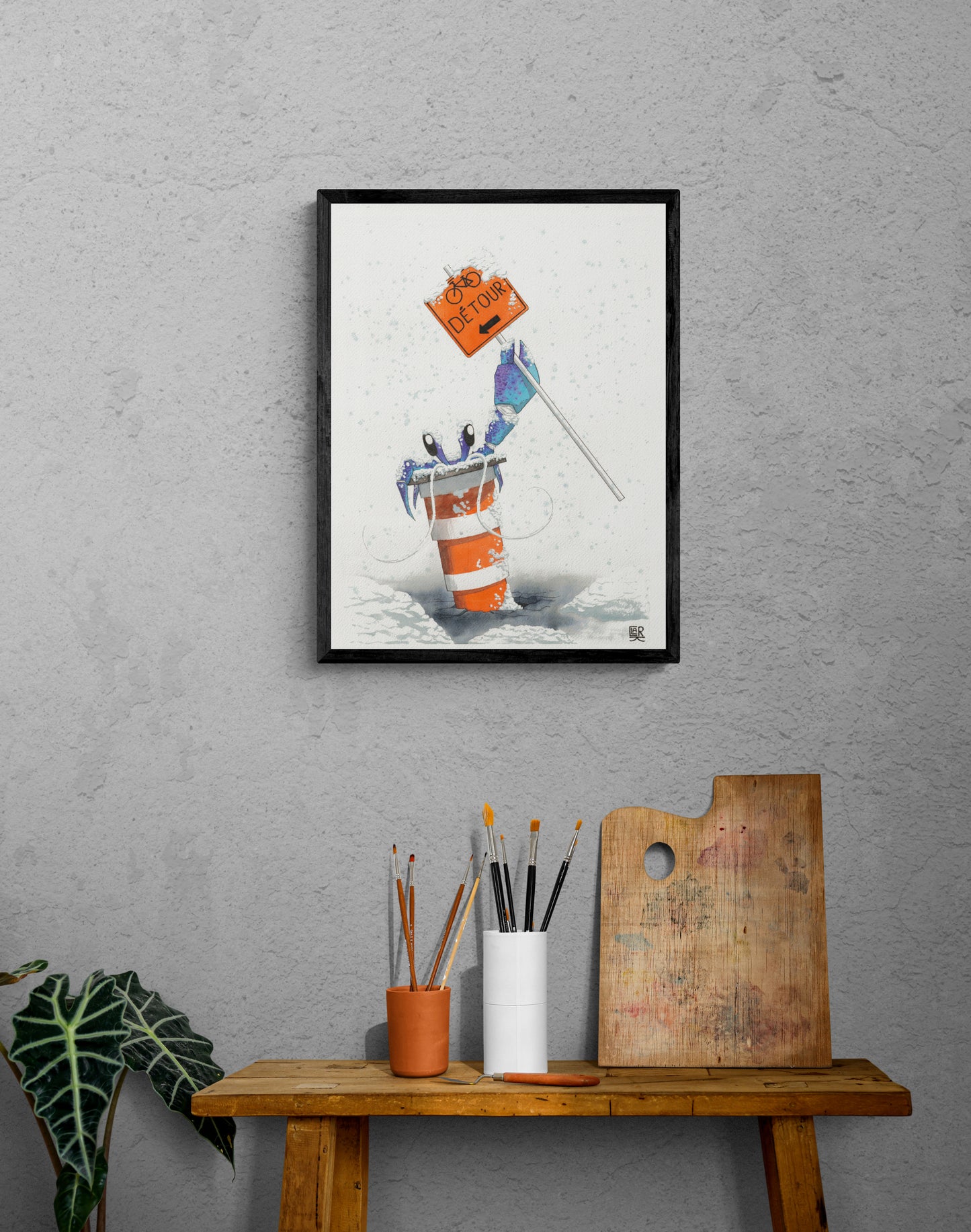 Hermite Montréalais - Détour — PRINT , 18x24 in