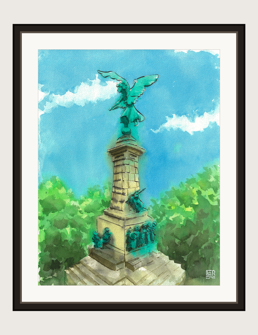 Monument to Sir George-Étienne Cartier, framed 11x14 print