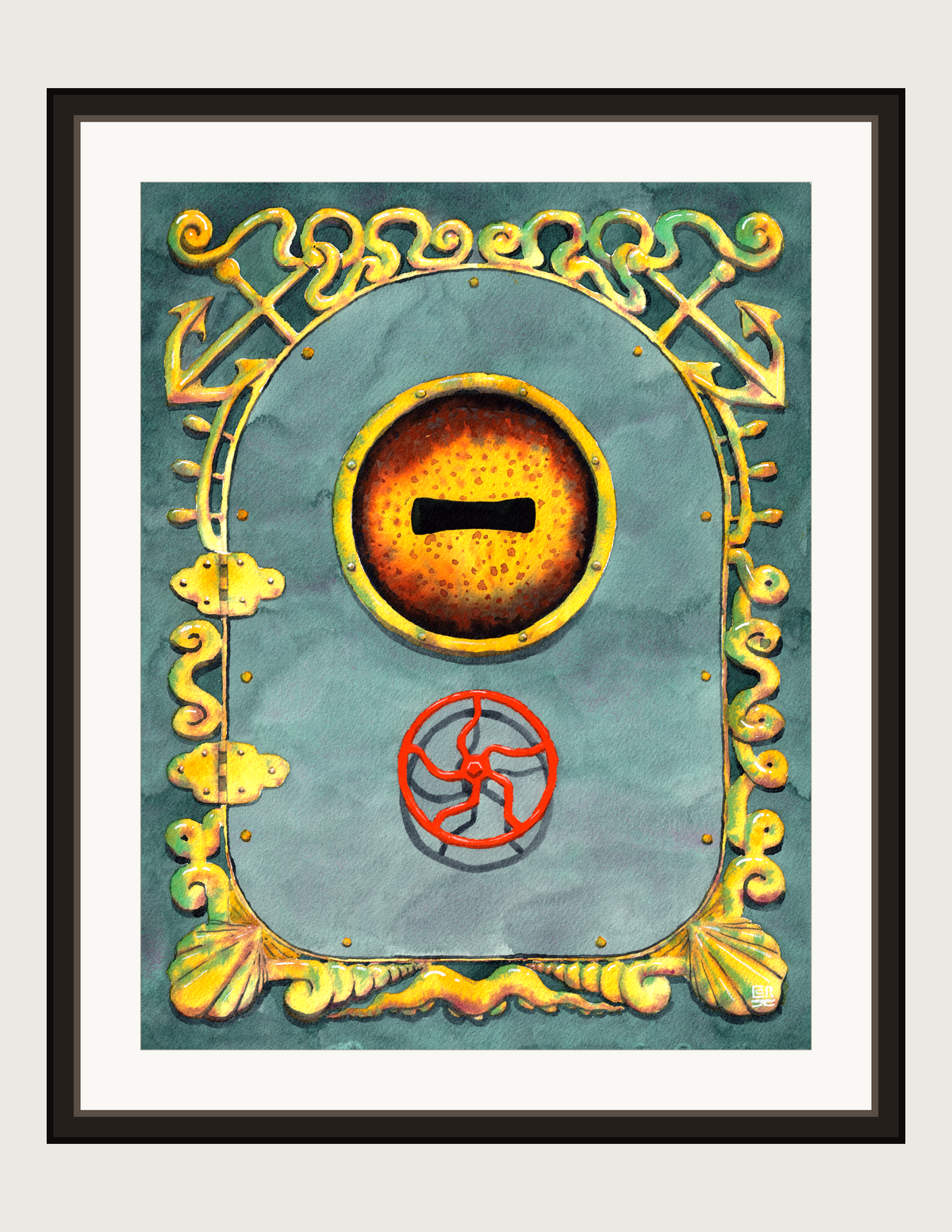 Door to the Nautilus, framed print
