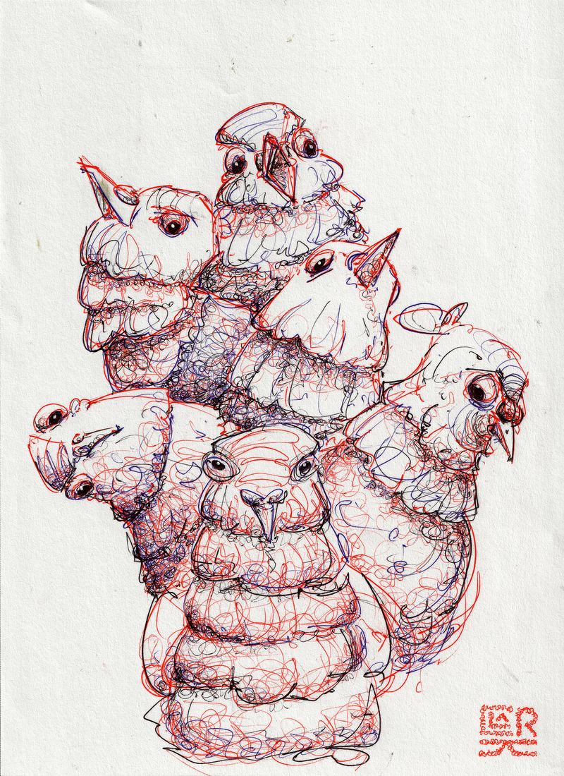 Amalgame d’oiseaux