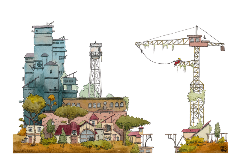 Abandoned City — Limited Edition PRINT of 25 , 36x24 in