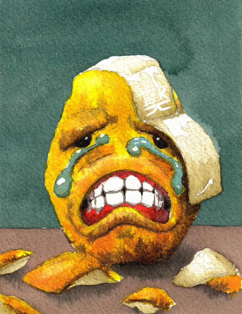 Peeled Potato watercolour, print edition