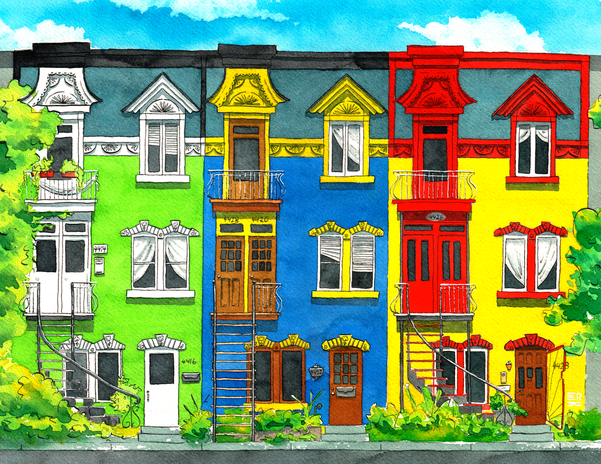 Rue Drolet, print