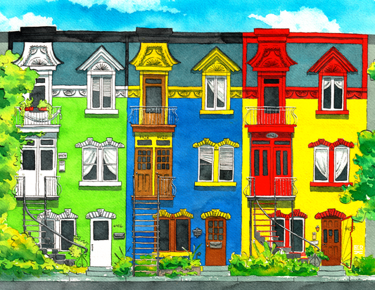 Rue Drolet, print