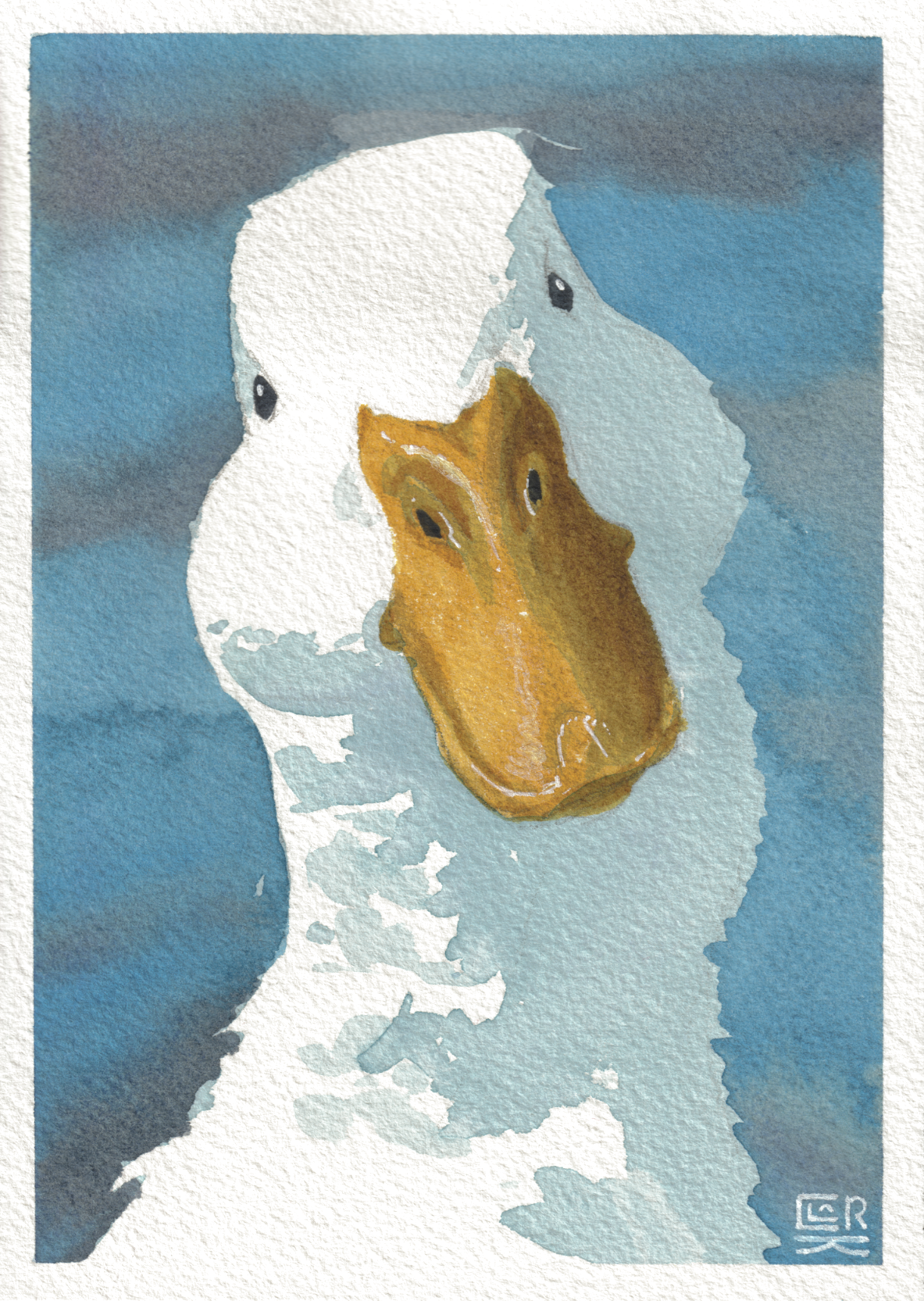 Duck — Watercolor, 5x7 in