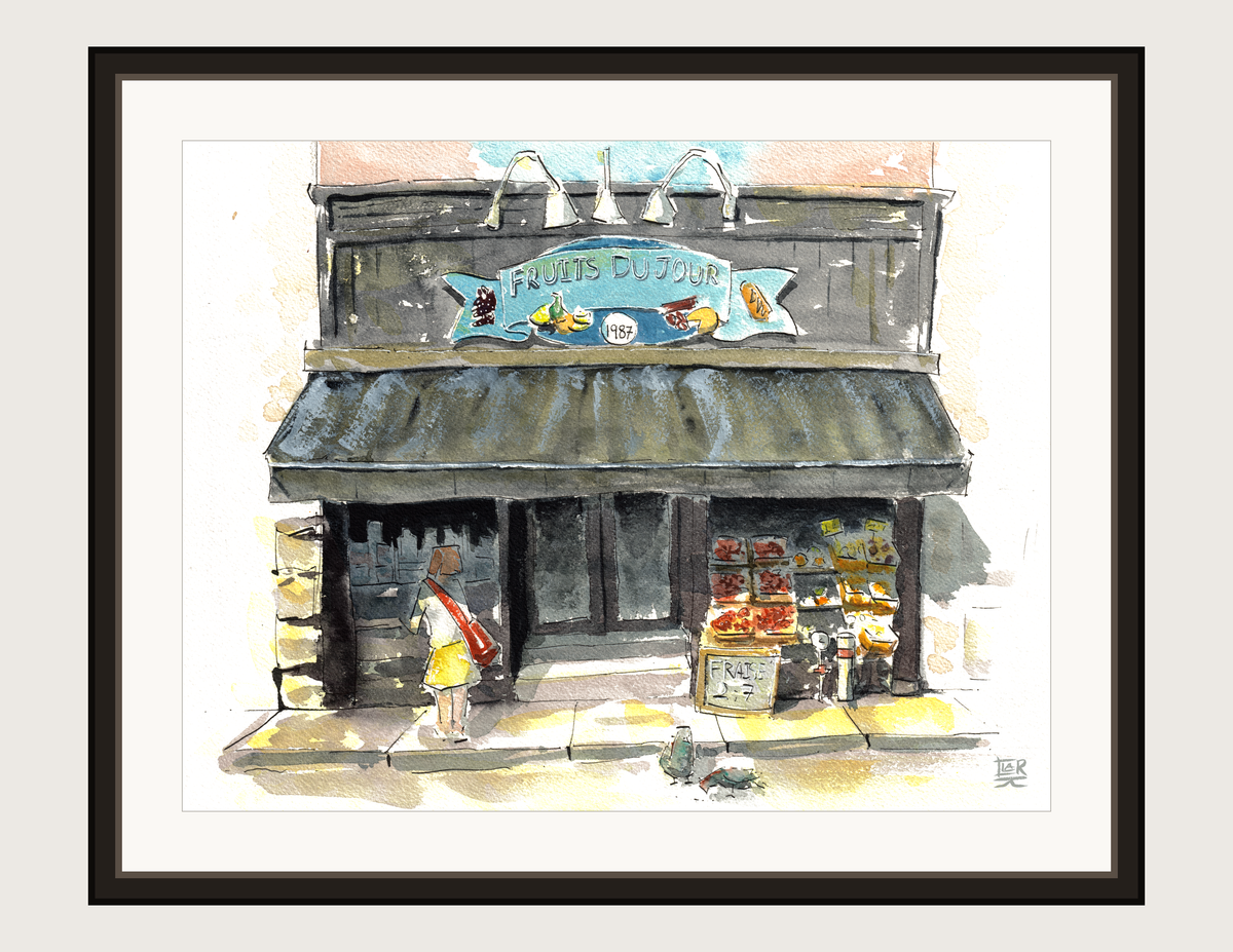 Fruits du Jour, framed print