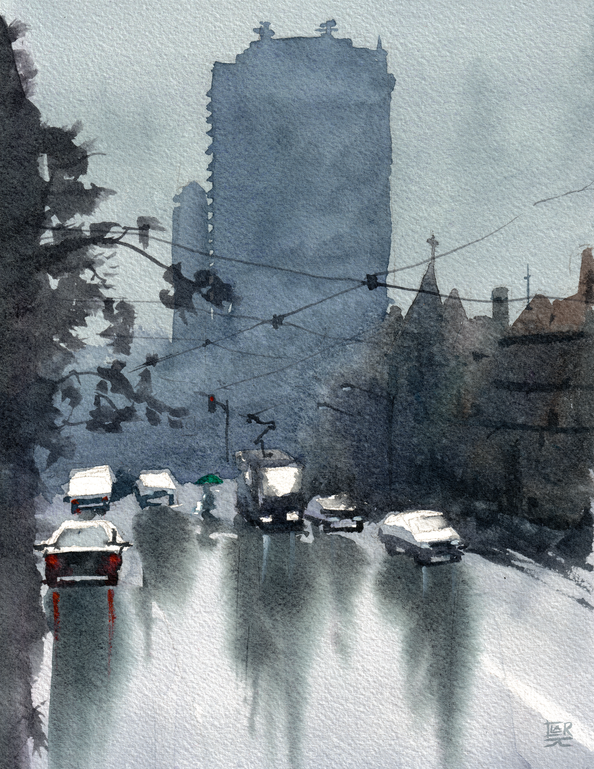 Master study of Joseph Zbukvic, watercolour, print edition