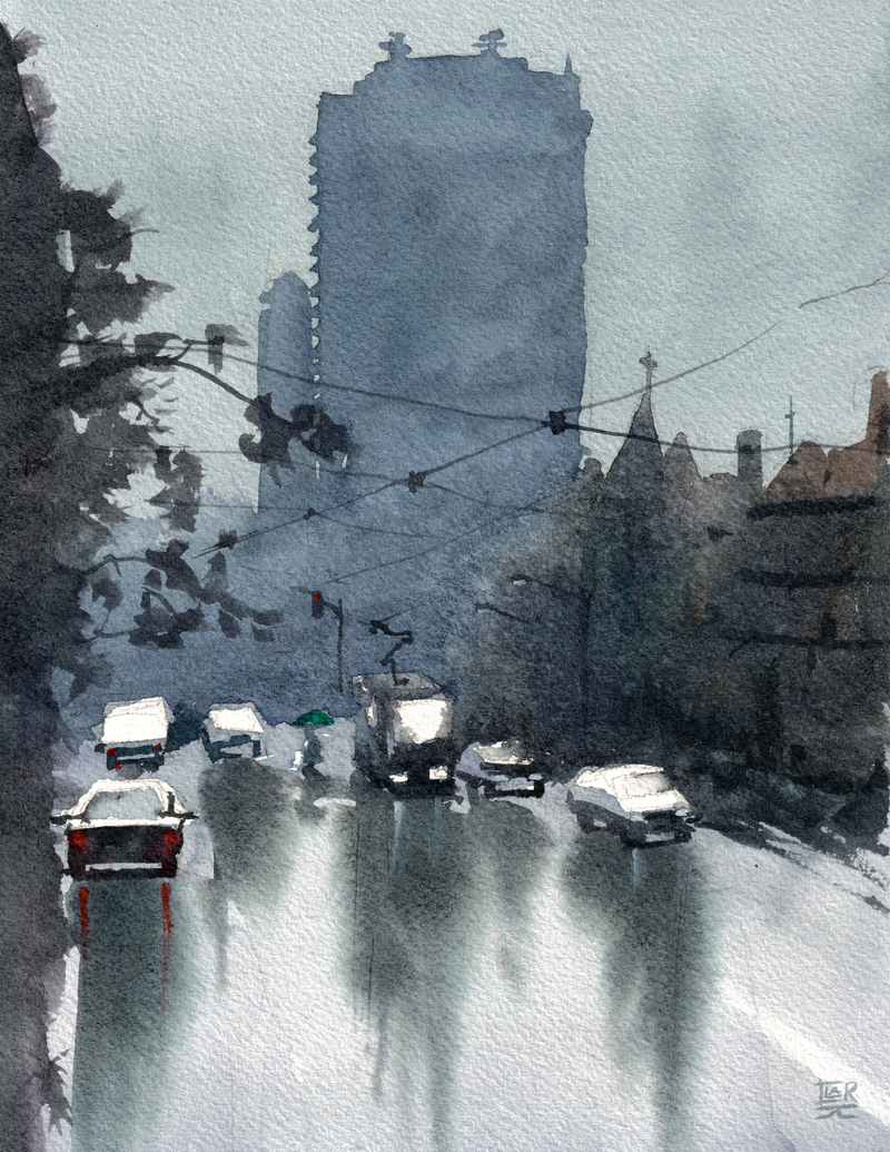 Master study of Joseph Zbukvic, watercolour, print edition