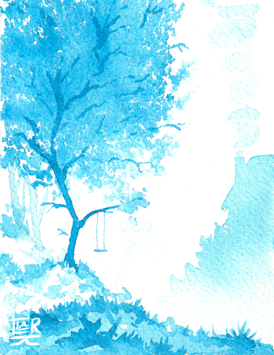 Monochrome Memories watercolour, print edition