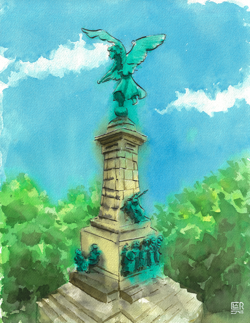 Monument to Sir George-Étienne Cartier, print artwork