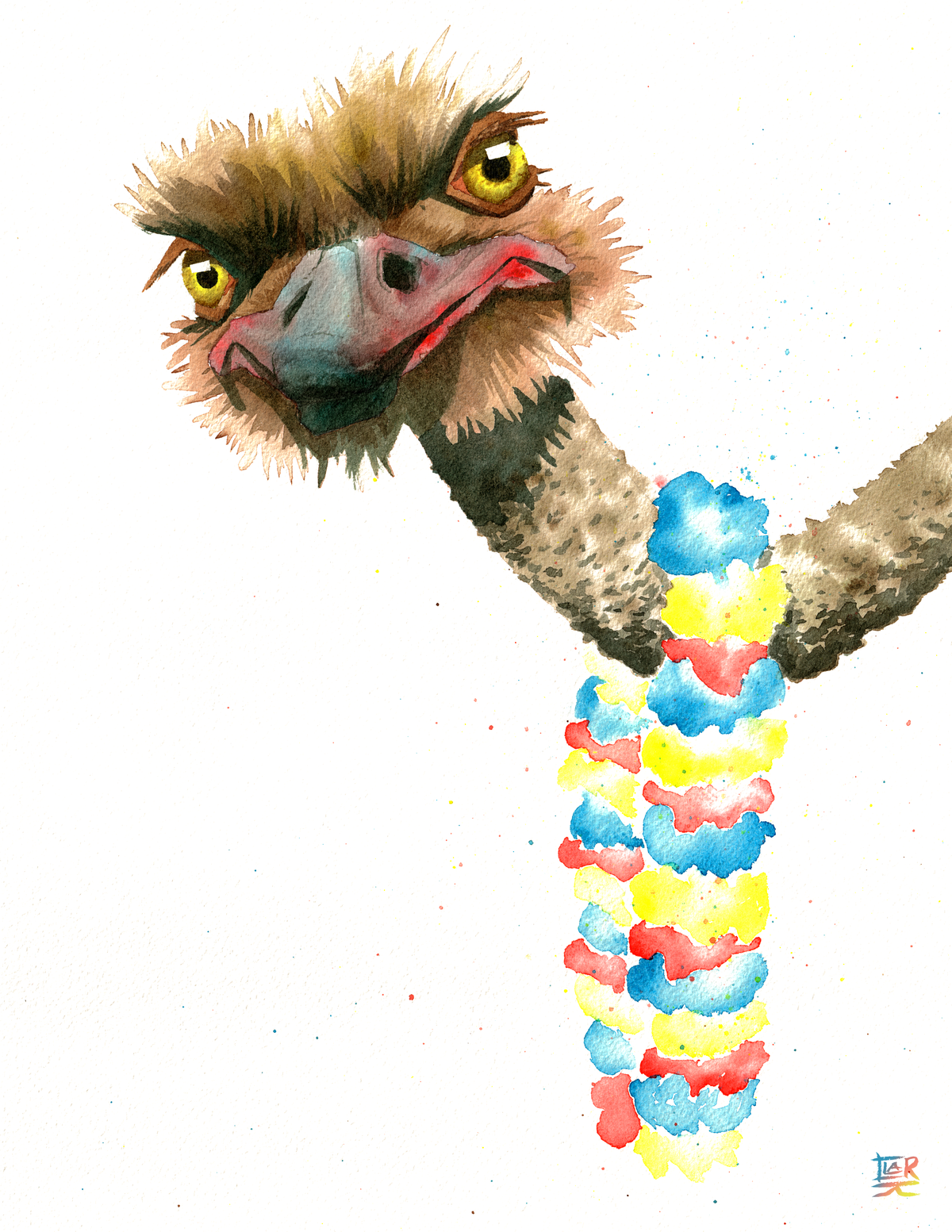 Party Ostrich, print edition