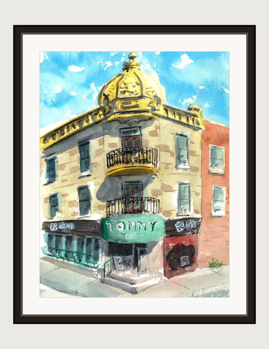 Tommy Café, framed print