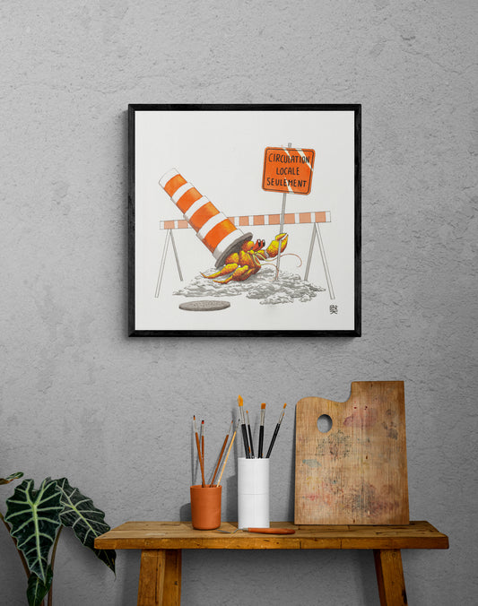 Hermite Montréalais - Circulation Locale seulement— PRINT , 24x24 in